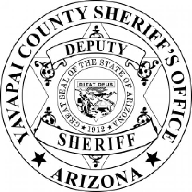 LASER ETCHED YAVAPAI COUNTY SHERIFF'S OFFICE BADGE LOGO.